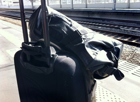 Stacked luggage