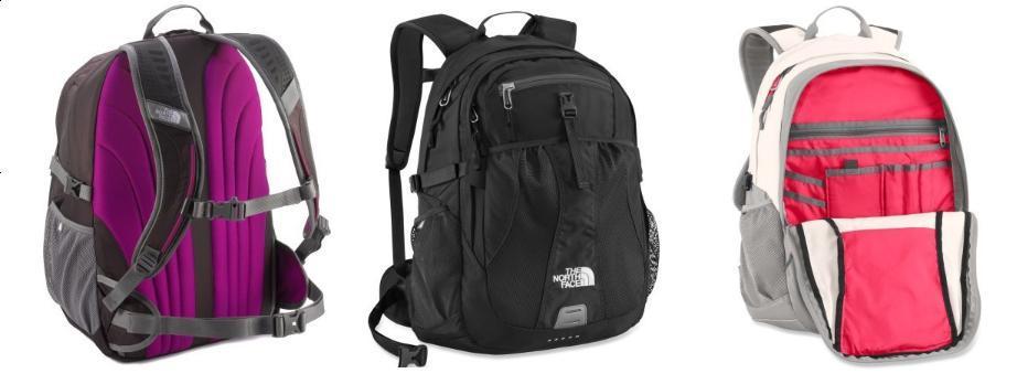 girl north face school backpack