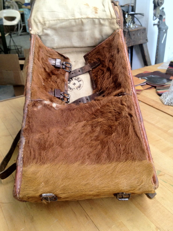 WWII Swiss pony fur rucksack backpack 4