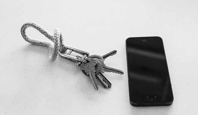 phone and keys
