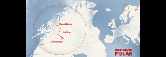Fjällräven Polar route map