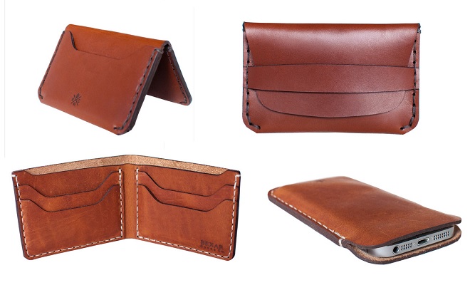 Bexar Goods card holders, bifold and iPhone 5 sleeve
