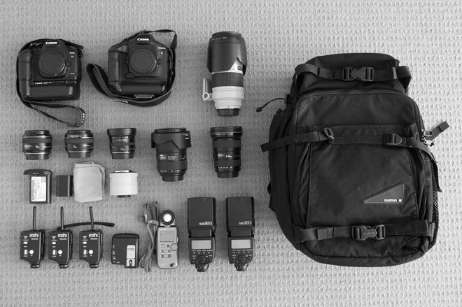 Camera gear and Burton backpack