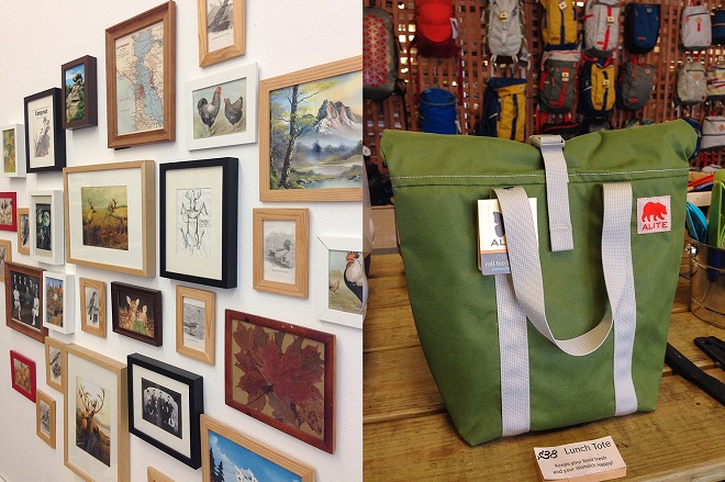 wall images and lunch tote