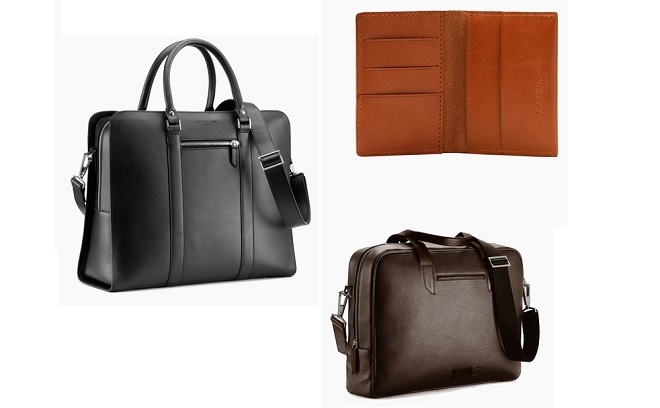 Oppermann London Palissy 25-Hour Bag, Swanfield Wallet and Bolton Briefcase
