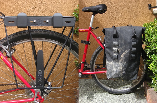 Chrome Saddle Bag Rolltop