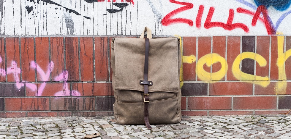 Berlin Muse :: the ARCHIVAL Ranger Tan Waxed Twill Rucksack
