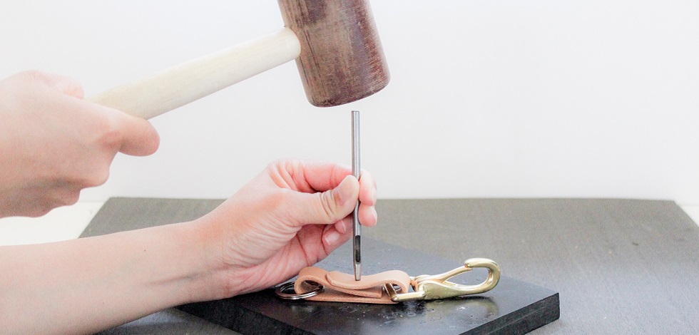 How To :: Make a Leather Key Fob