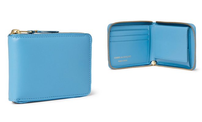 comme de garcons zip around wallet