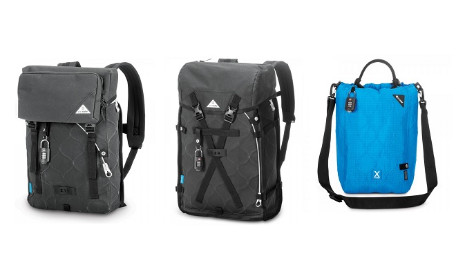 Pacsafe Ultimatesafe backpacks and Travelsafe portable safe