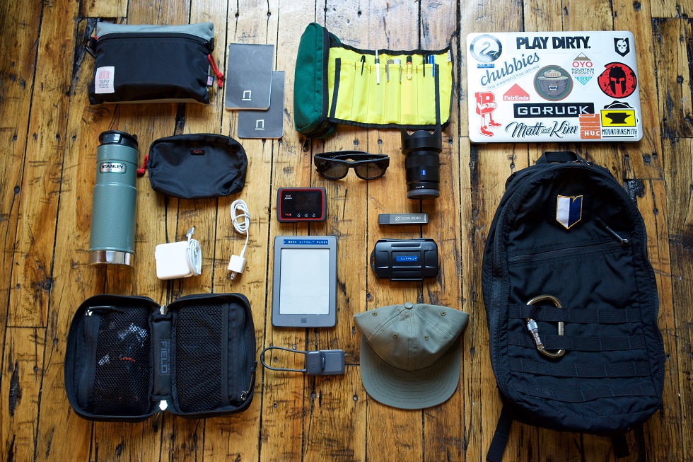 Packing list of a digital nomad