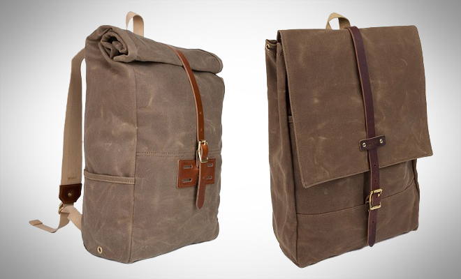 Archival Roll Top Backpack and Rucksack 