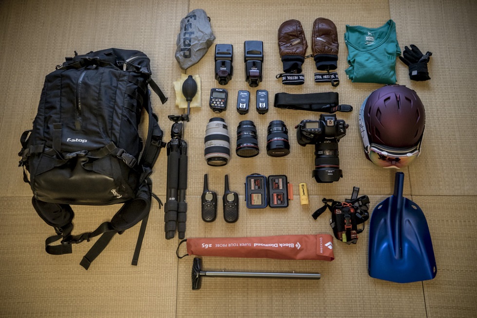 Packing list for a ski photoshoot