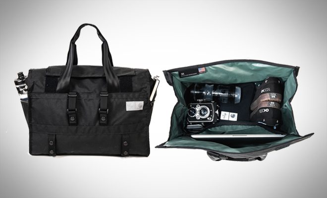 Mission Workshop x Carhartt WIP x Pelago Bicycles Rolltop Portuer Duffle Bag