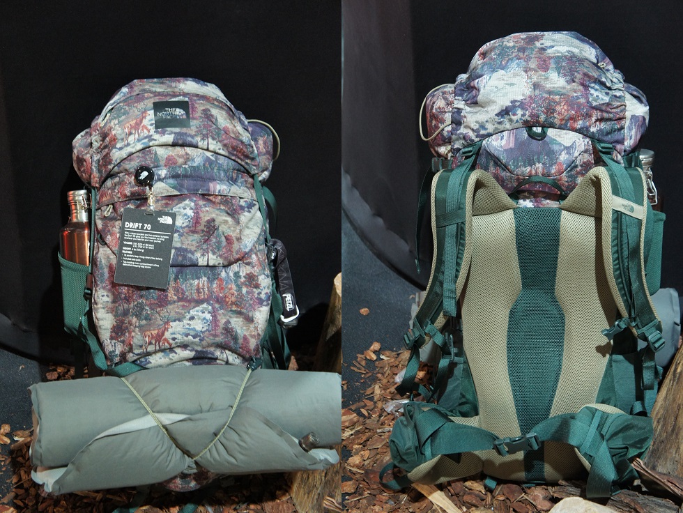 the north face drift 55l backpack