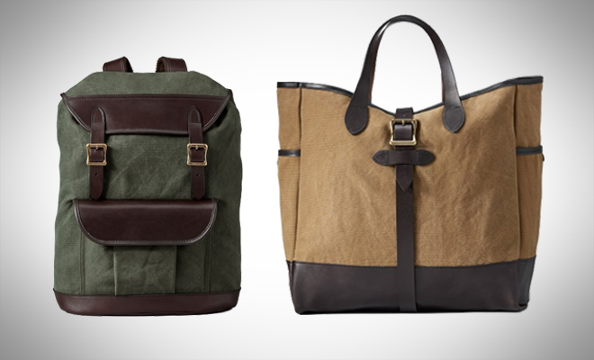 Filson Rugged Canvas Rucksack and Rugged Canvas Tote