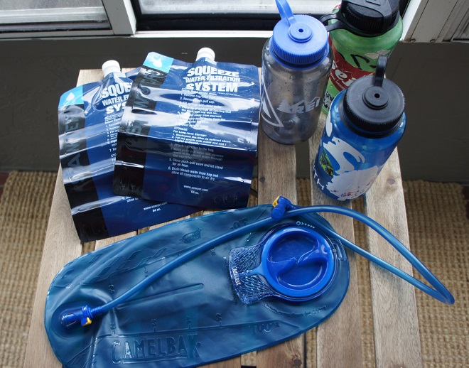 Bug out bag water