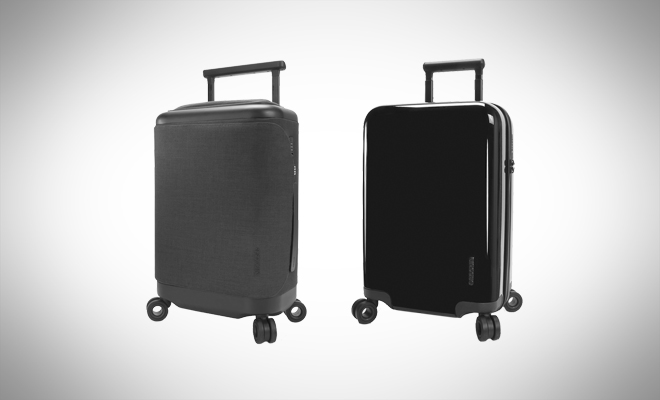 Incase Connected Soft-Sided Hubless 4-Wheel Carry-On and Incase Connected Hard-Shell Hubless 4-Wheel Carry-On