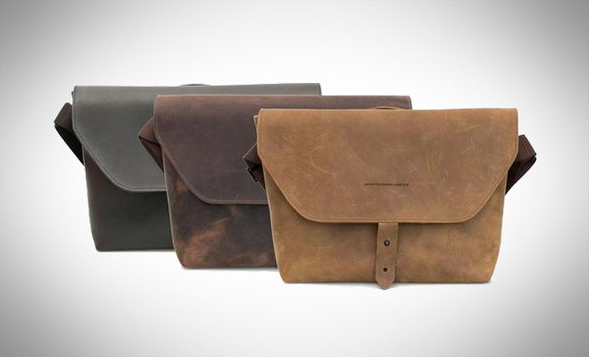 WaterField Designs Maverick Leather Laptop Messenger