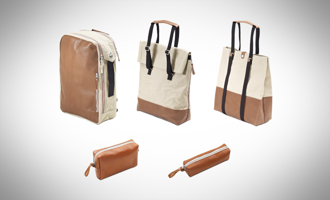 QWSTION Brown Leather Canvas series