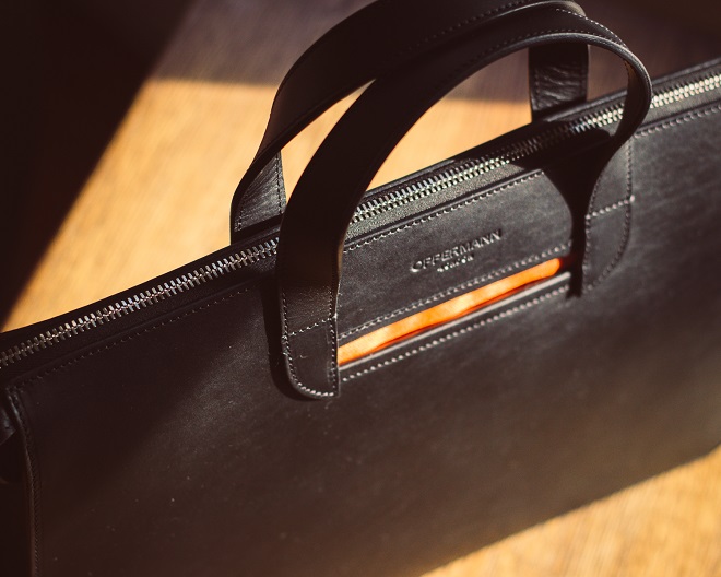 Carl Friedrik Vallance Slim Leather Briefcase :: Drive By