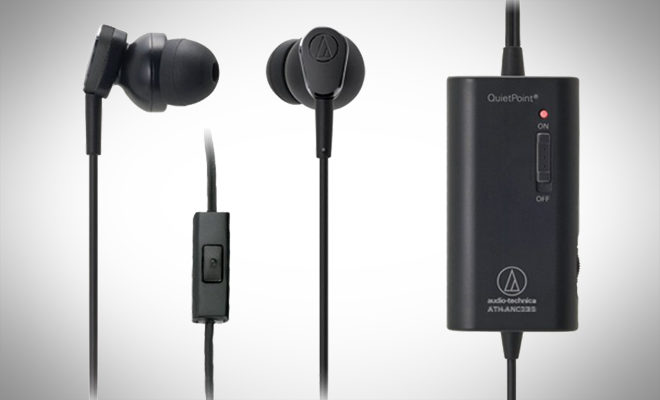 Audio-Technica ATH-ANC33iS QuietPoint Active Noise-Cancelling In-Ear Headphones