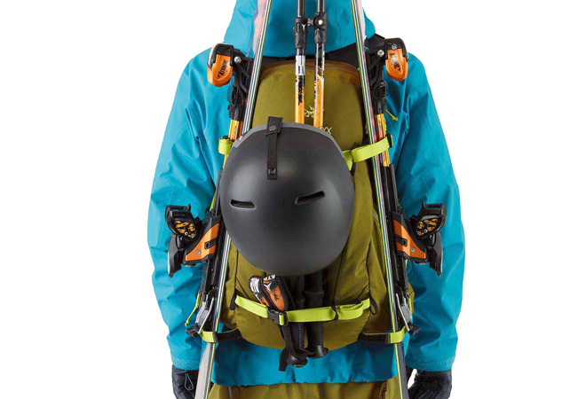 The Best Snowboarding and Ski Backpacks of 2017 - helmet carry