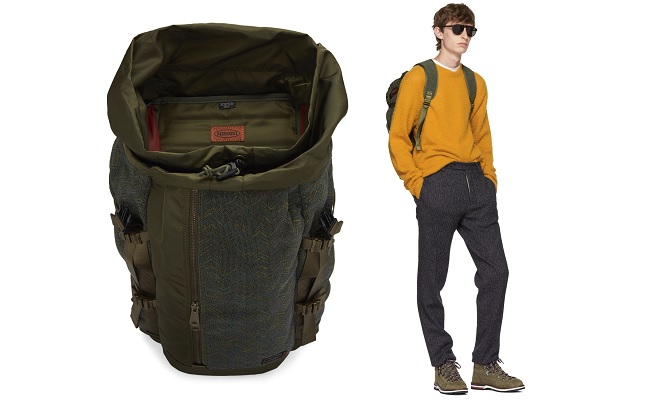 Missoni Green Porter Edition Flap Backpack 