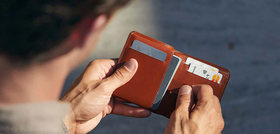 Men's Bi-fold wallet in ripstop