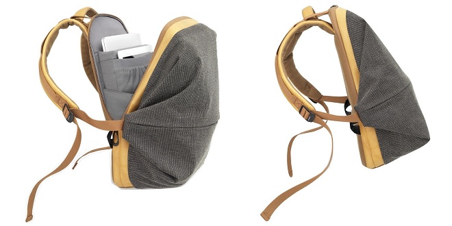 cote&ciel leather backpack Isar EcoYarn The adjustable nylon shoulder straps include extra padding for enhanced comfort cte&ciel | Sava S Sleek