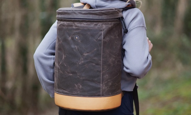 Best waxed canvas backpacks: Azo Equipment Bashilo Backpack Leather