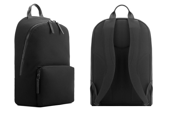 Troubadour Goods Fabric + Leather Ziptop Rucksack