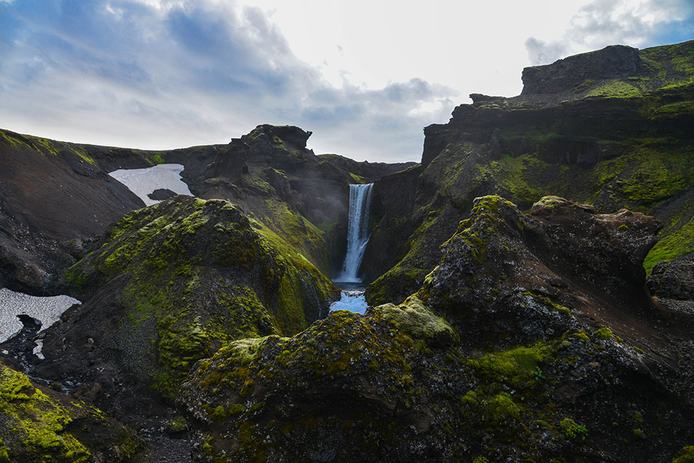 Ashley Hill Iceland Waterfall