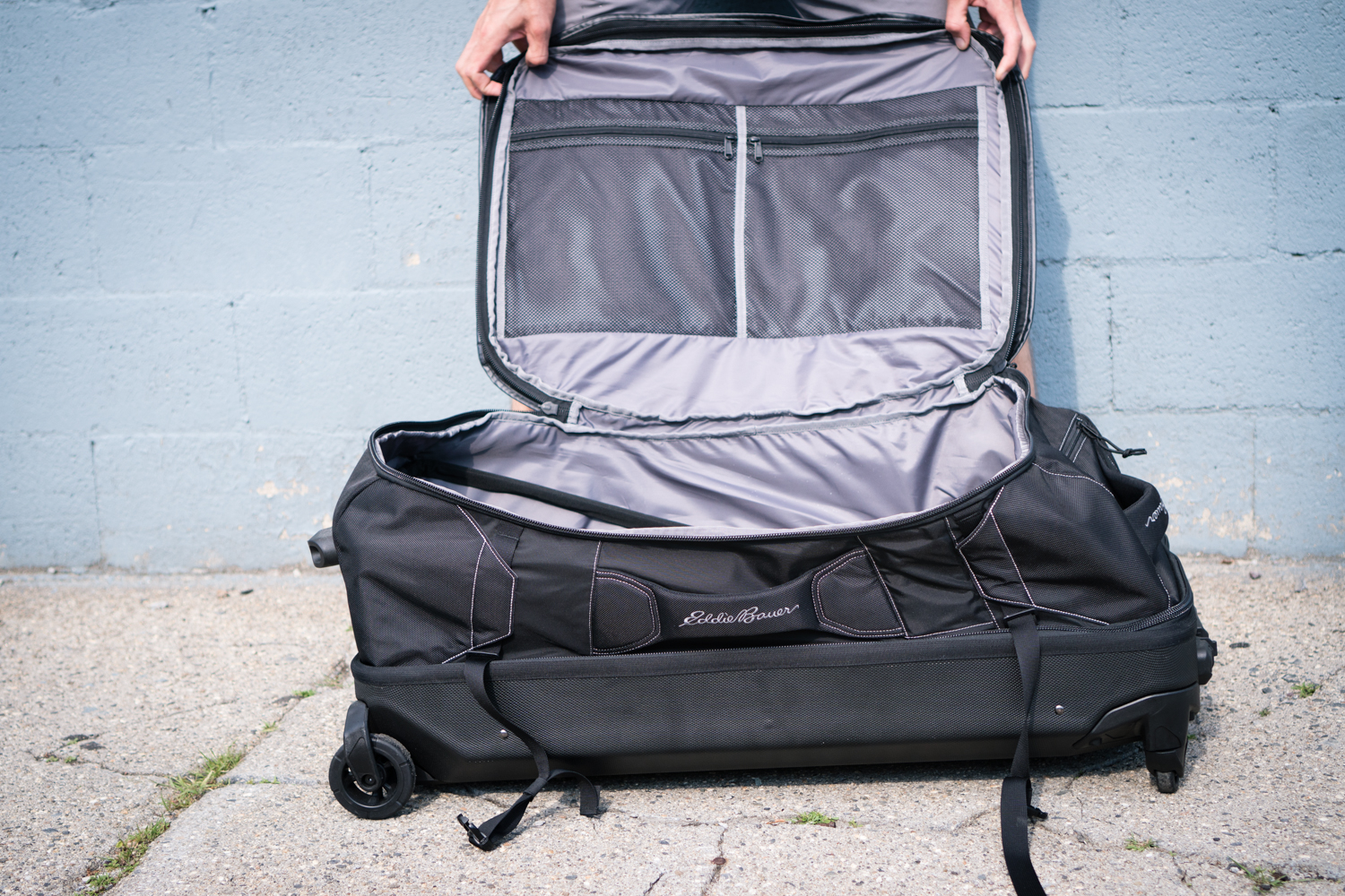 Eddie Bauer Expedition Pro Rolling Duffel Drive By Carryology