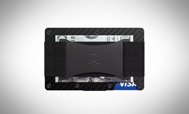 Ridge Wallet Carbon Fiber Wallet + Cash Plate