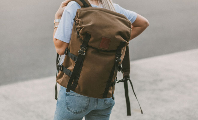 Azo-Equipment brown rucksack