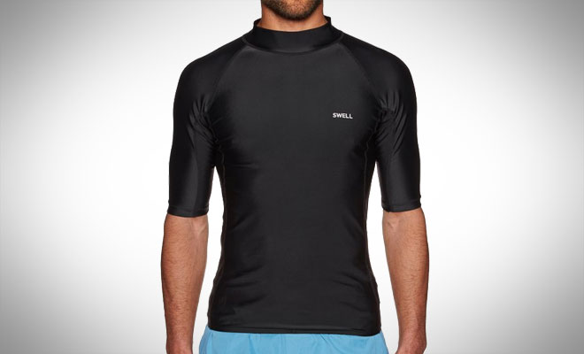 SWELL Solid Short Sleeve Raglan Rash Vest