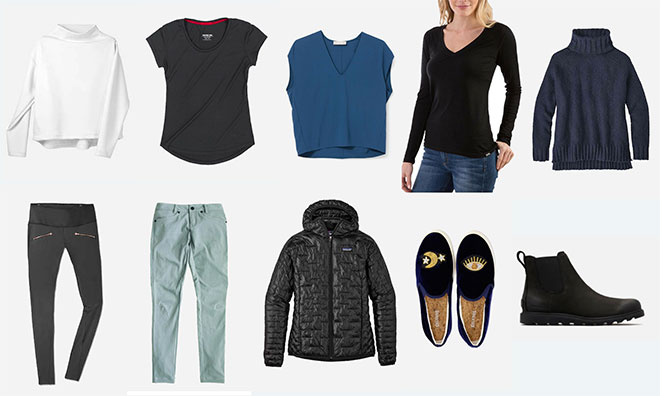 Travel Capsule Wardrobe premium cold weather