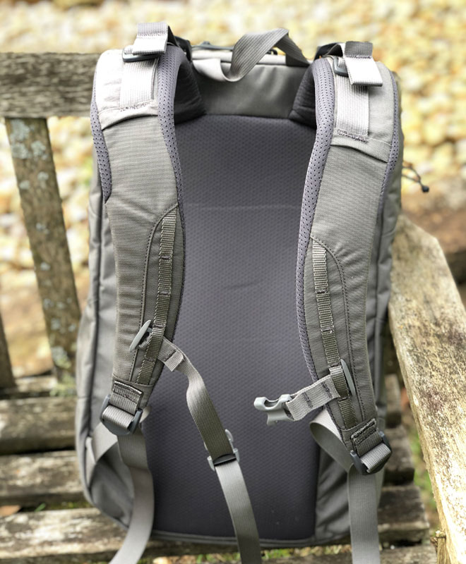 backpanel of the mystery ranch backpack 