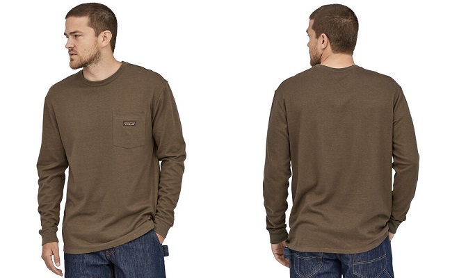 patagonia men's work pocket tee shirt