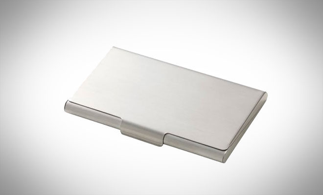 Muji Stainless Steel Card Case – Thick