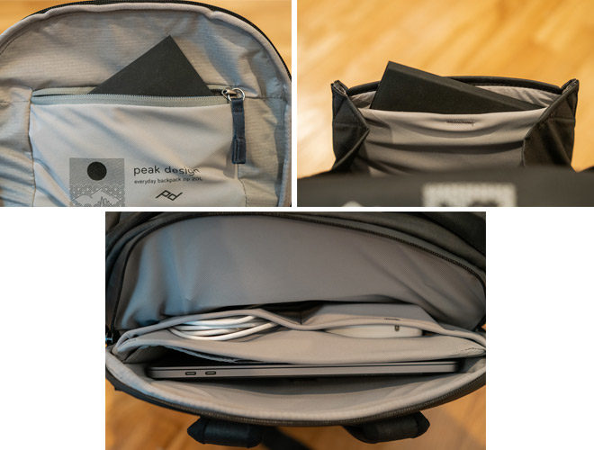 Peak Design Everyday Backpack Zip vs Everyday Backpack V2 (pocketing)