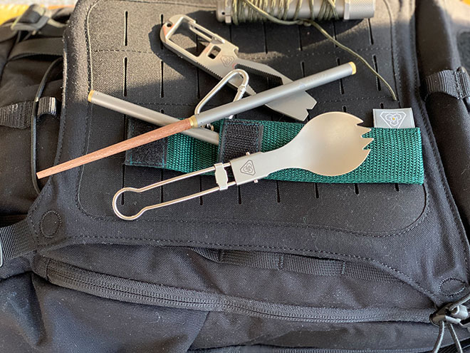 PDW Ti Takedown Chopsticks and PDW Folding Spork