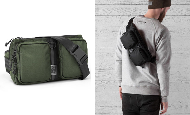 Chrome Industries MXD Notch Sling (studio with lifestyle)