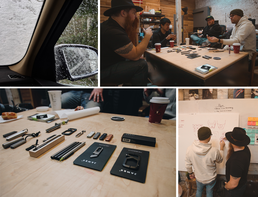 The James Brand x Carryology design meeting