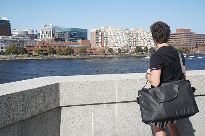 Private Label NYC Bomber Black Duffel