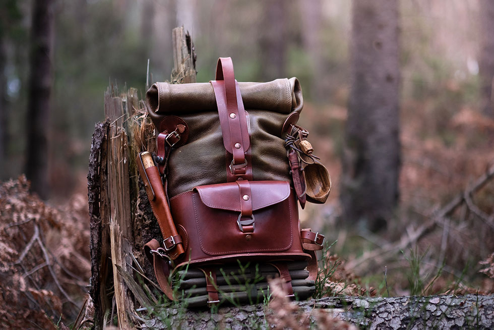 city fold top backpack