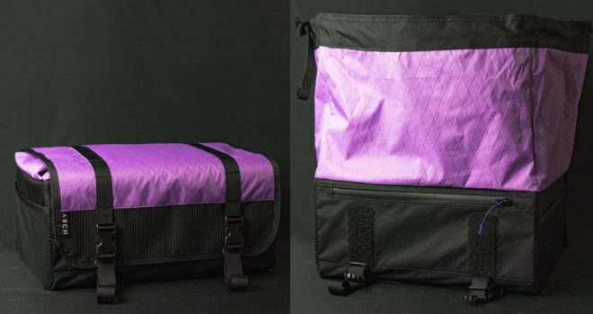 ARCH Custom Front Rack Rolltop Bag With Flap