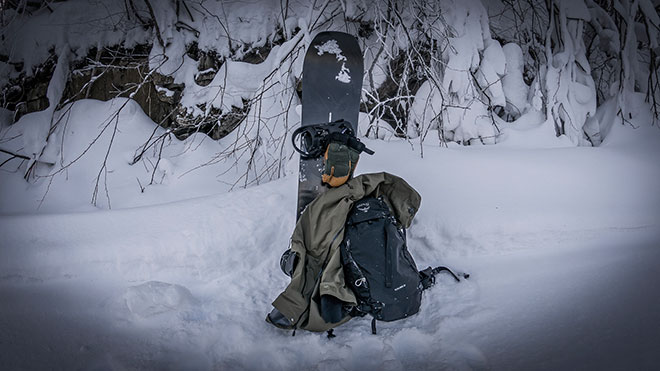 Snowboarding gear