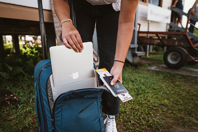 Travel backpack